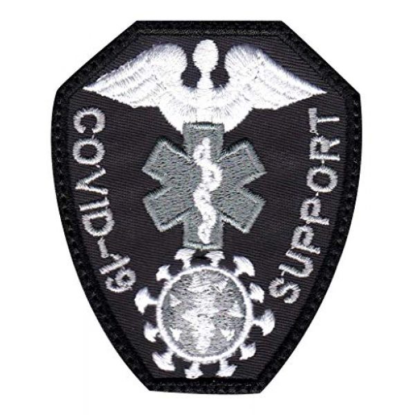 Patch Brigade Airsoft Morale Patch 1 Cov-id-19 Medical Virus Support Medic Badge Patch