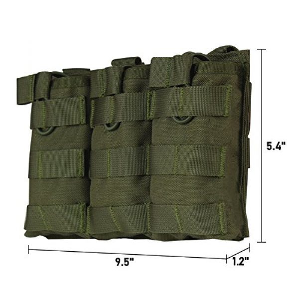 WYNEX Tactical Pouch 6 WYNEX M4 M16 AR-15 Type Magazine Pouch Triple Mag Holder Open-Top Military Airsoft CS Game