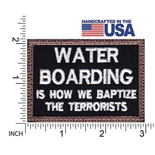 Tactical Patch Works Airsoft Morale Patch 2 Water Boarding Is How We Baptize The Terrorists Patch