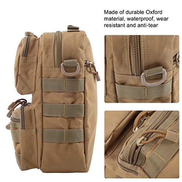 Oumefar Tactical Pouch 7 Outdoor Sports Camping Hiking Daypacks Durable Mountaineering Backpack Mountaineering Bag for Students, Office for Travel Business College