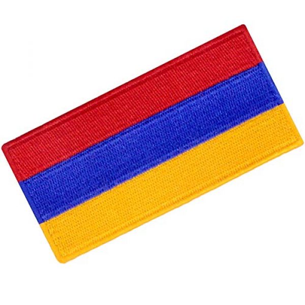 EmbTao Airsoft Morale Patch 3 Armenia Flag Embroidered Patch Armenian Iron On Sew On National Emblem