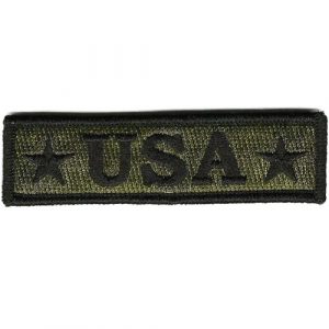 Gadsden and Culpeper Airsoft Morale Patch 1 U.S.A. Tactical Morale Patch - Olive Drab