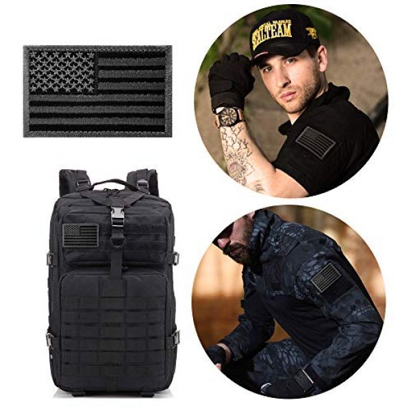 OPQ Airsoft Morale Patch 3 Military Tactical Morale Patches Set American USA Flag Patch Fully Embroidered Patch for Backpacks Clothes CapsBags Military Uniforms (6ap Patch)