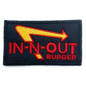 Almost SGT Airsoft Morale Patch 1 in-N-Out Burger - Funny Tactical Military Morale Embroidered Patch Hook Backing