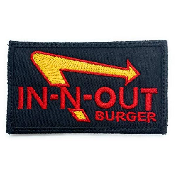 Almost SGT Airsoft Morale Patch 1 in-N-Out Burger - Funny Tactical Military Morale Embroidered Patch Hook Backing
