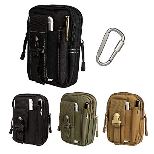Tunity Tactical Pouch 1 Tactical Molle EDC Pouch 1000D Belt Waist Bag,Camping Hiking Outdoor Gear with Cell Phone Holster Holder