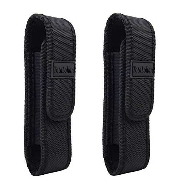 TotaLohan Tactical Pouch 1 TotaLohan 2pcs Tactical Light Pouch Holster Belt Carry Cases Fits G700,A100,T2000,X800 Tactical Flashlight,TC1200 TACITCAL Holster
