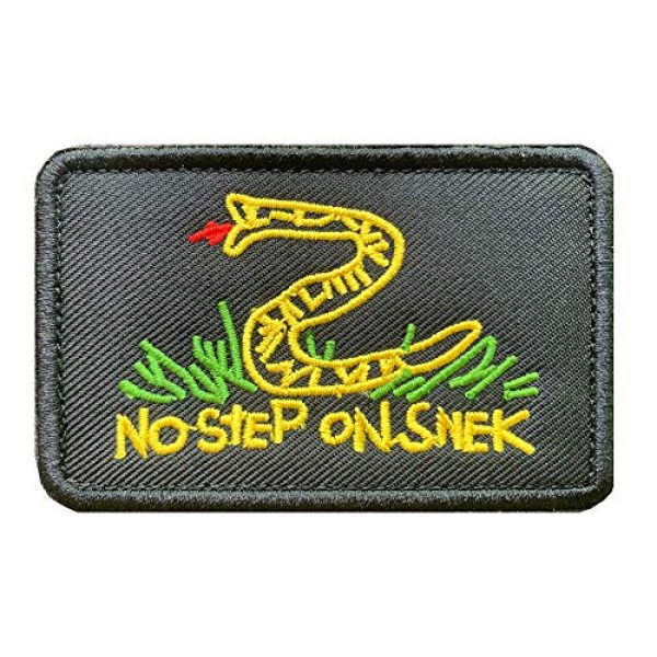 Antrix Airsoft Morale Patch 2 Antrix 2 Pcs Tactical No Step On Snek Emblem Military Badge Emblem Patch Hook & Loop Patches for Backpacks Caps Hats Bags Military Uniform