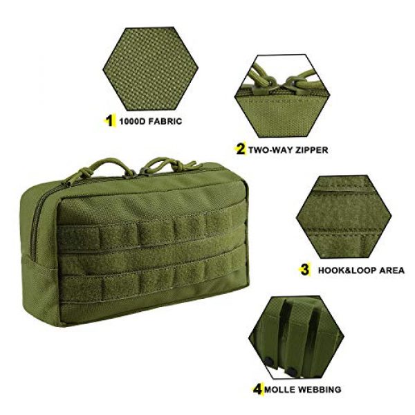 AMYIPO Tactical Pouch 3 AMYIPO MOLLE Pouch Multi-Purpose Compact Tactical Waist Bags Utility Pouch