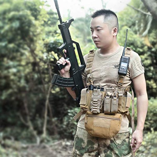 LIVANS Tactical Pouch 2 LIVANS Tactical Dump Drop Pouch, Tactical Vest Add-on Bag Pack with Hook and Loop Mag Recovery Organizers for JPC CPC AVS Tactical Vest Airsoft