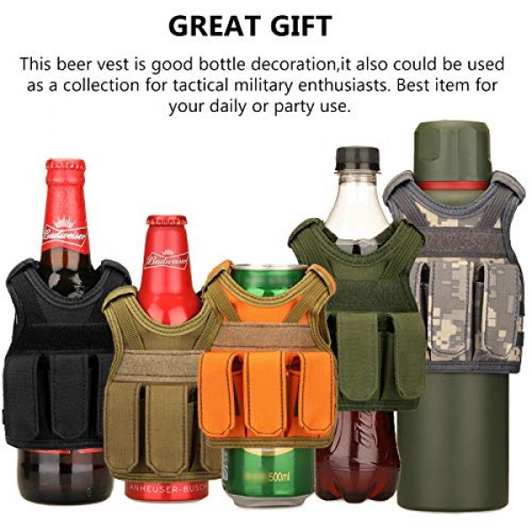 Protector Plus Tactical Pouch 2 Protector Plus Tactical Mini Beer Vest Military Beverage Jacket Molle Drink Bottle Holder Pouch Christmas Decoration