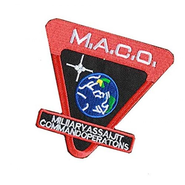 Embroidery Patch Airsoft Morale Patch 3 Star Trek Enterprise M.A.C.O Military Hook Loop Tactics Morale Embroidered Patch