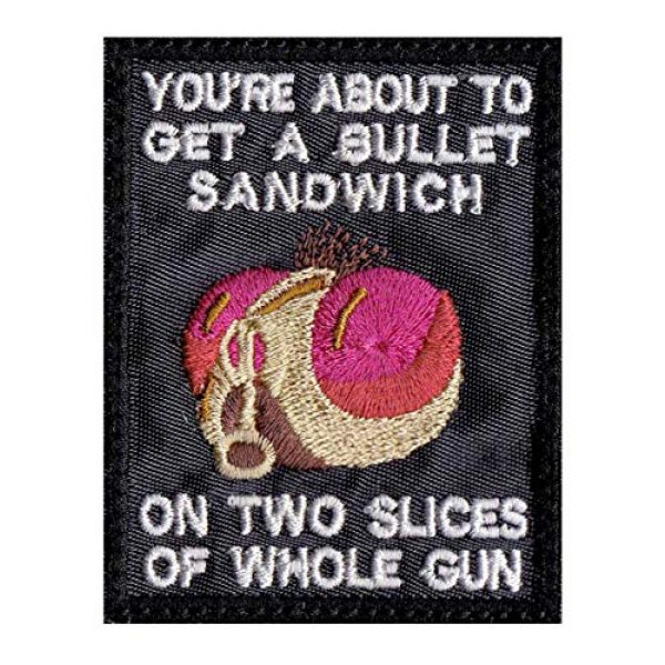 Patch Brigade Airsoft Morale Patch 1 Rick Fly Bullet Two Slices Whole Gun Morty Patch