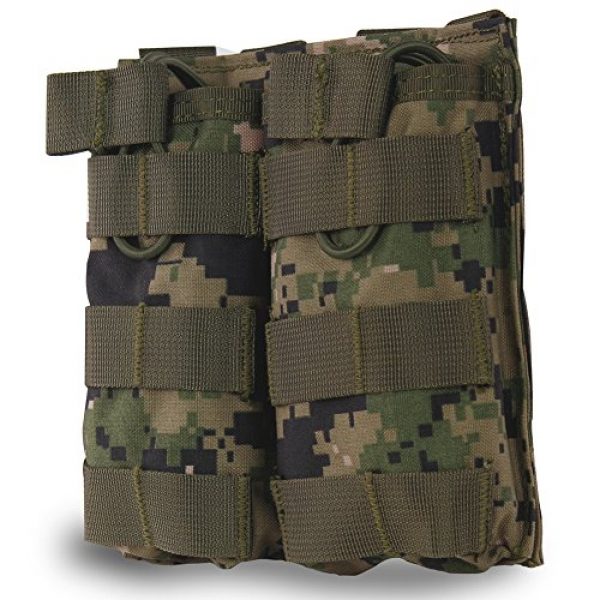 Hunting Explorer Tactical Pouch 2 Hunting Explorer M4 M16 AR-15 Type Open Top Magazine Pouch Tactical Mag Holder Double Airsoft MOLLE Mag Pouch