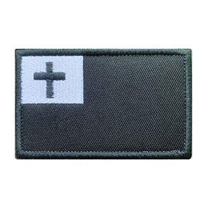 Antrix Airsoft Morale Patch 1 Antrix Tactical Christian Flag Patch Jesus Cross Symbol Applique Fastener Hook and Loop Military Christmas Badge Emblem Badge Patch for Backpacks Caps Hats Vests Bags