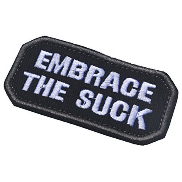 ODSP Airsoft Morale Patch 5 ODSP 2PCS Embrace The Suck Funny Military Tactical Morale Desert Badge Embroidery Hook & Loop Patch 3.15" x 1.57" Sized for Operator Caps, Hats, Bags,Jackets Clothes,Clothing,Jeans,Backpacks