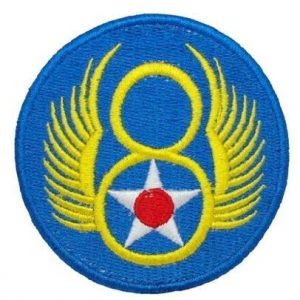Tactical Embroidery Patch Airsoft Morale Patch 1 8th Air Force Embroidery Patch Military Tactical Morale Patch Badges Emblem Applique Hook Patches for Clothes Backpack Accessories