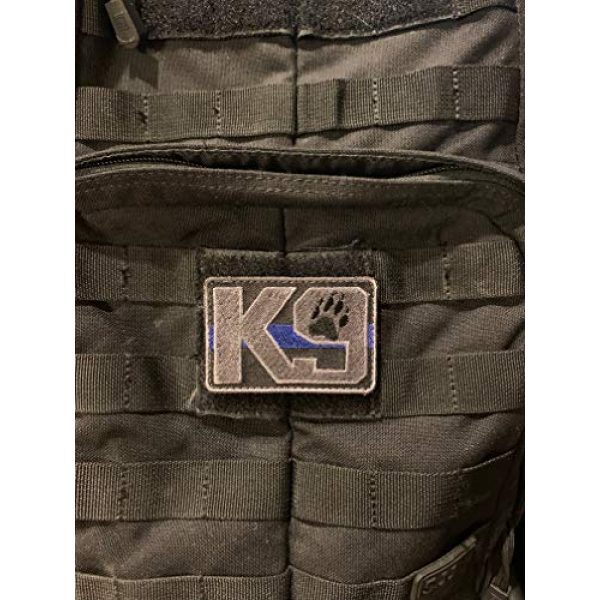 PakedDeals Airsoft Morale Patch 2 PakedDeals Thin Blue Line K9 Morale Patch Hook & Loop Police Bag Tac Vest