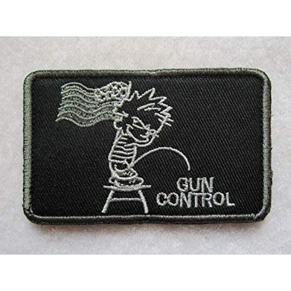 Embroidered Patch Airsoft Morale Patch 1 Piss ON Gun Control US Second 2ND Amendment 3D Tactical Patch Military Embroidered Morale Tags Badge Embroidered Patch DIY Applique Shoulder Patch Embroidery Gift Patch