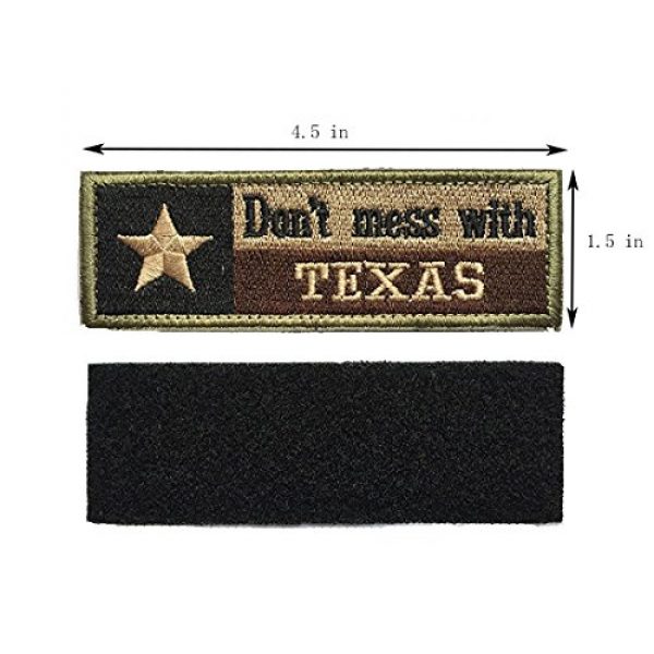 Homiego Airsoft Morale Patch 2 Homiego Texas State Flag Military Tactical Morale Desert Badge Hook & Loop Embroidery Patch for Hat Backpack Jacket (Texas State Flag - D)