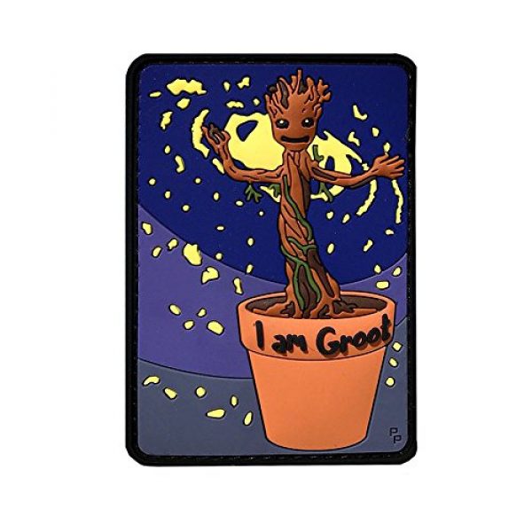 Patch Panel Airsoft Morale Patch 1 Patch Panel Baby Groot (I am Groot) Morale Patch with brand fastener
