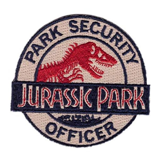 Embroidered Patch Airsoft Morale Patch 1 Jurassic Park Ranger Movie Cosplay 3D Tactical Patch Military Embroidered Morale Tags Badge Embroidered Patch DIY Applique Shoulder Patch Embroidery Gift Patch
