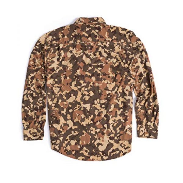 Duck Camp Tactical Shirt 2 Duck Camp Men's Button Down Long Sleeve Hunting Shirt Midweight | Late Season Wetland Camouflage
