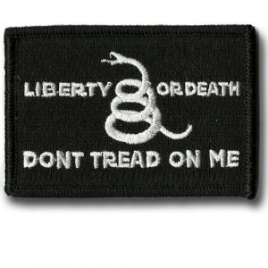 Gadsden and Culpeper Airsoft Morale Patch 1 Culpeper Don't Tread On Me Tactical Patch - Black