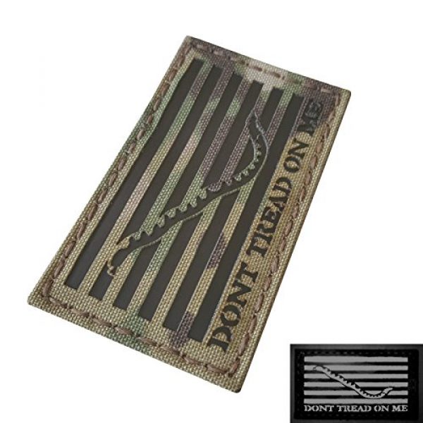 Tactical Freaky Airsoft Morale Patch 3 Multicam Infrared IR US First Navy Jack Dont Tread On Me DTOM Flag 3.5x2 Tactical Morale Hook&Loop Patch