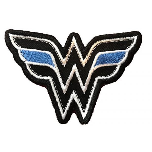 PakedDeals Airsoft Morale Patch 1 Wonder Woman Thin Blue Line Morale Patch Police Law Enforcement