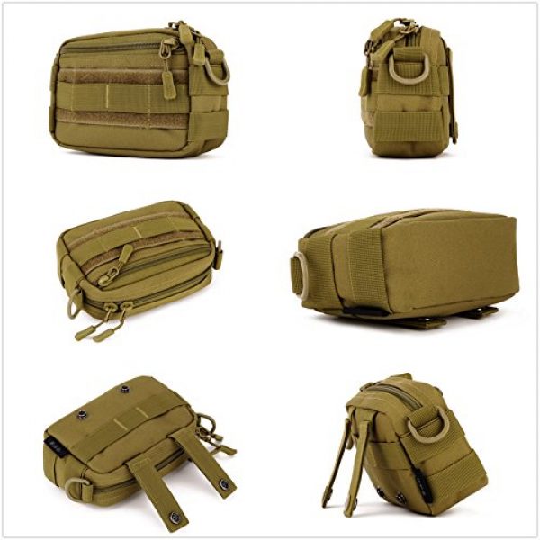 Protector Plus Tactical Pouch 5 Protector Plus Tactical Pouches Utility MOLLE Duffel Bags Outdoor Casual Messenger Bag Military Waist Belt Pack