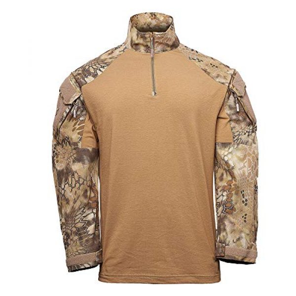 Kryptek Tactical Shirt 1 Kryptek Men's Tactical Long Sleeve Half Zip