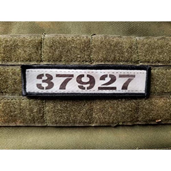 RedheadedTshirts Airsoft Morale Patch 3 1x4 Shawshank Prison Number Morale Patch. Made in The USA
