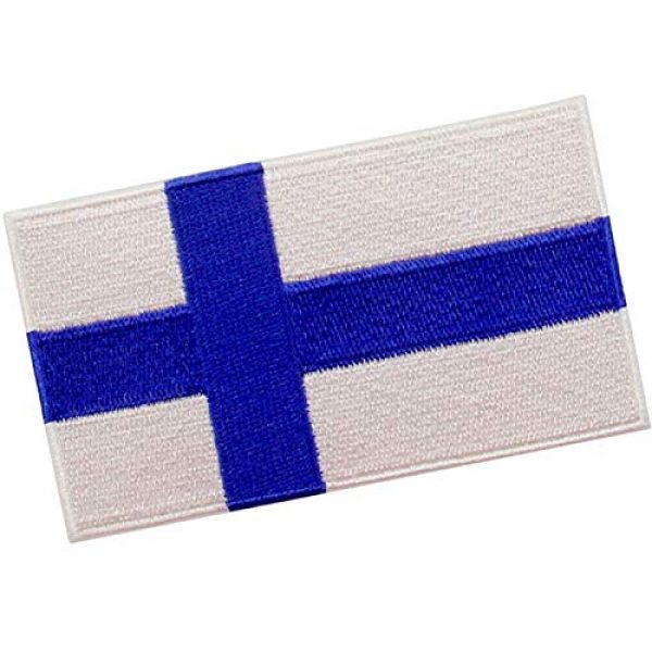 EmbTao Airsoft Morale Patch 3 EmbTao Finland Flag Patch Embroidered National Morale Applique Iron On Sew On Finnish Emblem