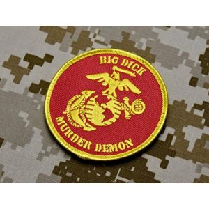 BritKitUSA Airsoft Morale Patch 1 BritKitUSA USMC Big Dick Murder Demon Morale Patch DTOM Battle Marine Corps Semper Fi Hook
