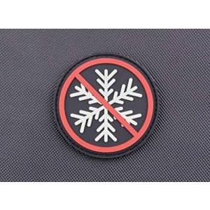 BritKitUSA Airsoft Morale Patch 1 BritKitUSA 3D PVC No Snowflakes Allowed GITD Morale Patch Glow Generation Snowflake Trigger