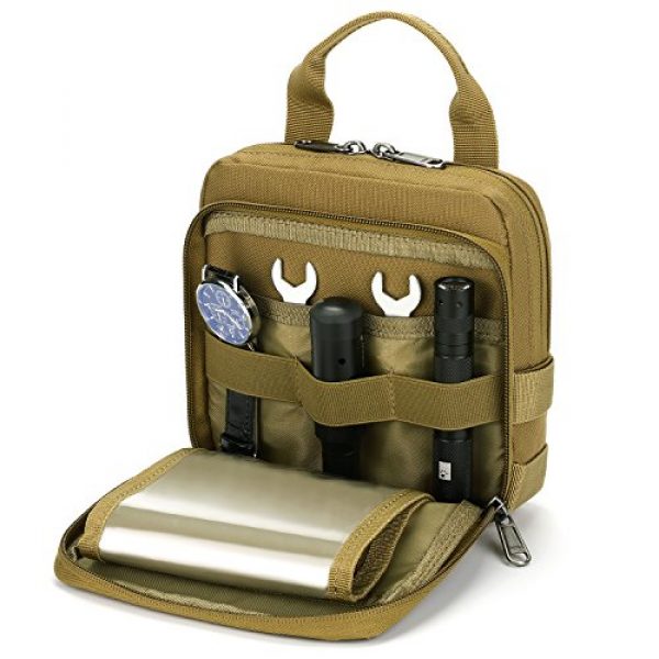 Barbarians Tactical Pouch 1 Barbarians Tactical Admin Pouch, MOLLE Military Tool Map Bag Organizer