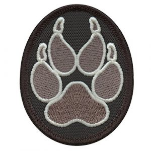 LEGEEON Airsoft Morale Patch 1 LEGEEON ACU Subdued K-9 Paw K9 Handler Dogs of War Morale Army Gear Embroidery Hook&Loop Patch