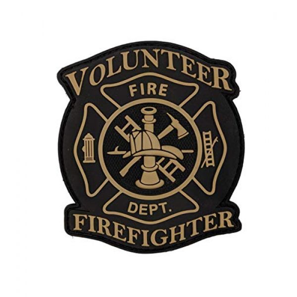 Tactical Innovations Canada Airsoft Morale Patch 1 Tactical Innovations Canada PVC Morale Patch - Volunteer Firefighter 3"x3"
