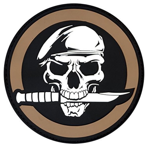 Rothco Airsoft Morale Patch 1 Rothco PVC Military Skull & Knife Morale Patch