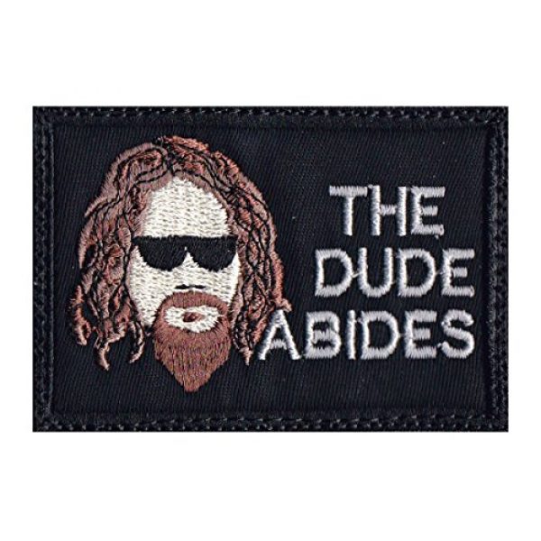 Tactical Patch Works Airsoft Morale Patch 1 Big Lebowski The Dude Abides Patch