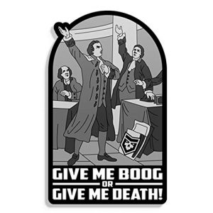 PatchOps Airsoft Morale Patch 1 PatchOps Give Me Boog or Give Me Death PVC Tactical Morale Patch