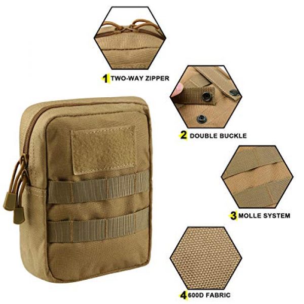 AMYIPO Tactical Pouch 3 AMYIPO Tactical Admin Molle Pouch Multi-Purpose Tool Holder Modular Utility Bag Tools EDC Admin Attachment Pouches