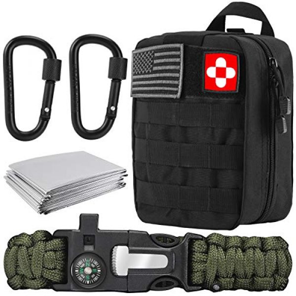 Verifygear Tactical Pouch 1 Verifygear Gift for Men Dad, MOLLE Medical Pouch, EMT First Aid Pouch Rip-Away IFAK Tactical Utility Pouch with Buckle,Bracelet,Blanket, for Outdoor Activities Medical Supplies