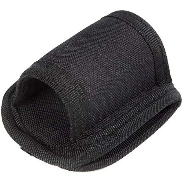 LUITON Tactical Pouch 7 2-Pack Tactical Flashlight Holster Clip-On Flashlight Pouch for Tactical Torch Handheld LED Flashlight Holster for Duty Belt Carry Case Holder Compact Light Holder(Open Top)