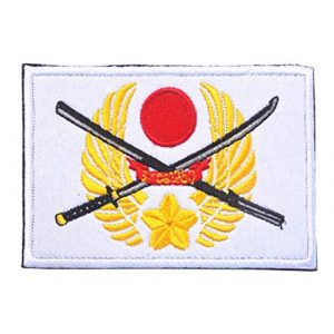 Tactical Embroidery Patch Airsoft Morale Patch 1 Japan Flag Embroidery Patch Military Tactical Morale Patch Badges Emblem Applique Hook Patches for Clothes Backpack Accessories