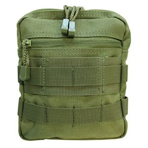 Generic Tactical Pouch 1 Molle Tactical G.P Utility Pouch PALS Carrying Mesh Sleeve Case-OD GREEN
