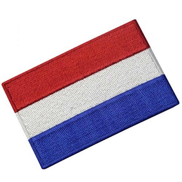 EmbTao Airsoft Morale Patch 4 The Netherlands Flag Embroidered Holland National Emblem Dutch Iron On Sew On Patch