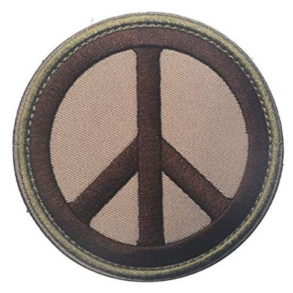 Embroidered Patch Airsoft Morale Patch 1 Peace Sign 3D Tactical Patch Military Embroidered Morale Tags Badge Embroidered Patch DIY Applique Shoulder Patch Embroidery Gift Patch