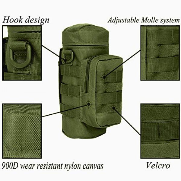 AOCK Tactical Pouch 6 AOCK Tactical Molle Water Bottle Pouch for Outdoor Travel Activities Military Camping Hiking Bag Outdoor Bag